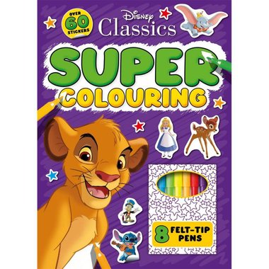 Disney Classics: Super Colouring ‎-‎ Over ‎60‎ Stickers and ‎8‎ Felt-Tip Pens‎